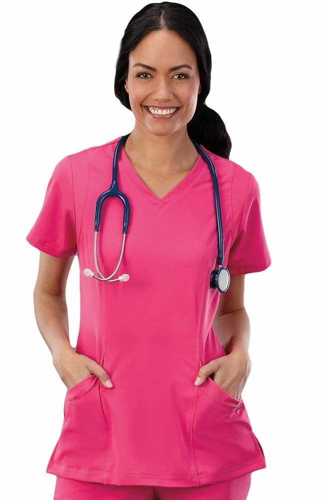 Jockey Scrubs Clearance Women's Mesh Trim V-Neck Solid Scrub Top 3 Jockey Scrubs Clearance Women's Mesh Trim V-Neck Solid Scrub Top