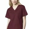 WonderWORK Clearance Women's V-Neck Solid Scrub Top -Cherokee Shop 1 wk 101 clearance 650