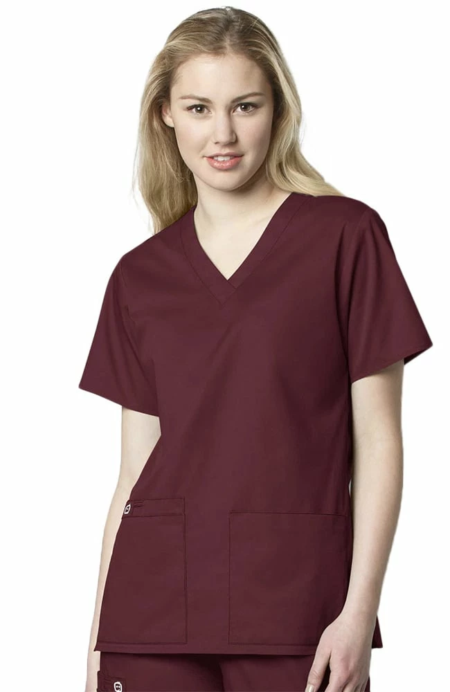 WonderWORK Clearance Women's V-Neck Solid Scrub Top 3 WonderWORK Clearance Women's V-Neck Solid Scrub Top
