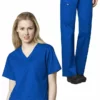 WonderWORK Women's V-Neck Solid Scrub Top & Elastic Waist Scrub Pant Set 1 WonderWORK Women's V-Neck Solid Scrub Top & Elastic Waist Scrub Pant Set -Cherokee Shop 1 wk 23set 650