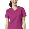WonderWink Clearance Women's Verity V-Neck Solid Scrub Top -Cherokee Shop 1 wk 6108 clearance 650