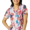 WonderWink Clearance Women's Aurora Print Scrub Top -Cherokee Shop 1 wk 6157 printclearanceaur 650