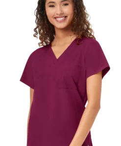 WonderWink Clearance Women's Single Pocket Solid Scrub Top