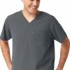 WonderWink Clearance Men's Knit Panel Solid Scrub Top -Cherokee Shop 1 wk 6429 clearance 650