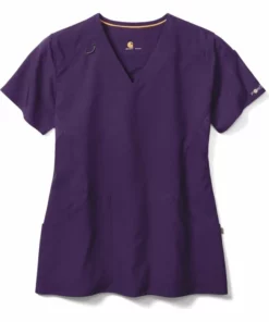 Carhartt Clearance Women's Multi Pocket V-Neck Solid Scrub Top