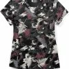 Carhartt Clearance Women's Tuck In Fall Foliage Print Scrub Top 1 Carhartt Clearance Women's Tuck In Fall Foliage Print Scrub Top -Cherokee Shop 1 wk c13014 printclearanceffo 650