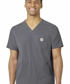 Carhartt Men's Zip Pocket Scrub Top