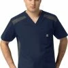 Carhartt Clearance Men's 2-Tone 6 Pocket Solid Scrub Top