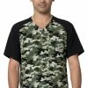 Carhartt Men's Ombre Camo Basil Print Scrub Top -Cherokee Shop 1 wk c16114 printocb 650