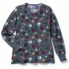 Zoe And Chloe Clearance Women's Checking Paws Print Jacket -Cherokee Shop 1 wk z85213 printclearanceckp 650
