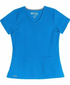 Grey's Anatomy Women's V-Neck Solid Scrub Top & Logo Elastic Waist Drawstring Scrub Pant Set 6 Grey's Anatomy Women's V-Neck Solid Scrub Top & Logo Elastic Waist Drawstring Scrub Pant Set -Cherokee Shop 2 bc 19set 650