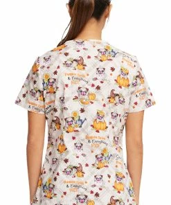 Cherokee Women's Pugkin Spice Season Print Scrub Top 8 Cherokee Women's Pugkin Spice Season Print Scrub Top -Cherokee Shop 2 ck ck646 print 650