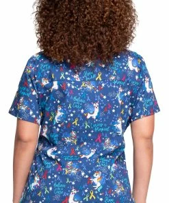 Cherokee Clearance Women's Magical Care Print Scrub Top 7 Cherokee Clearance Women's Magical Care Print Scrub Top -Cherokee Shop 2 ck ck652 printclearance 650 2