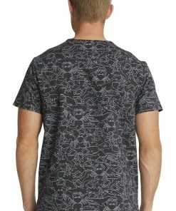 Cherokee Clearance Men's Sea Sketch Print Scrub Top 7 Cherokee Clearance Men's Sea Sketch Print Scrub Top -Cherokee Shop 2 ck ck691 printclearance 650 1