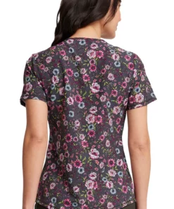 Cherokee Women's Romantic Garden Print Scrub Top -Cherokee Shop 2 ck ck703 print 650
