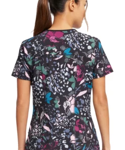 Cherokee Women's Zip-Front Wild Fleur You Print Scrub Top 10 Cherokee Women's Zip-Front Wild Fleur You Print Scrub Top -Cherokee Shop 2 ck ck772 print 650