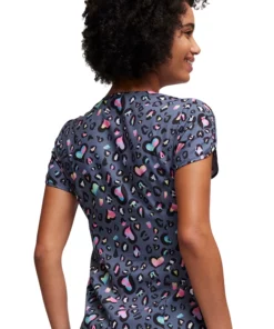 Heartsoul Women's Leopard Sweetheart Print Top -Cherokee Shop 2 ck hs643 print 650