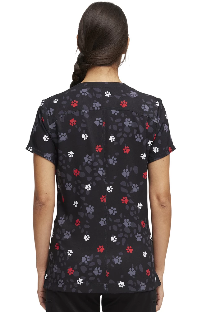 Heartsoul Women's Who Needs You Print Scrub Top 4 Heartsoul Women's Who Needs You Print Scrub Top - Image 2