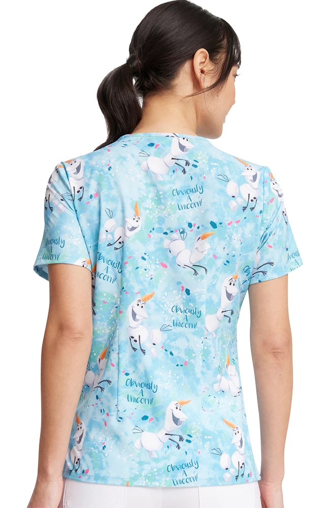 Cherokee Women's Obviously A Unicorn Print Scrub Top 4 Cherokee Women's Obviously A Unicorn Print Scrub Top - Image 2