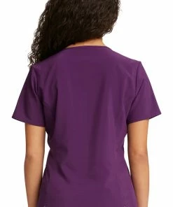 Cherokee Women's Sisters Print Scrub Top -Cherokee Shop 2 ck tf627 print 650 3