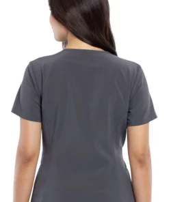 Cherokee Clearance Women's Friends Together Print Scrub Top -Cherokee Shop 2 ck tf627 printclearance 650 2