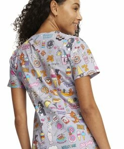 Cherokee Women's Yum Yum Yummy Print Scrub Top 7 Cherokee Women's Yum Yum Yummy Print Scrub Top -Cherokee Shop 2 ck tf633 print 650