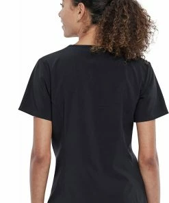 Cherokee Clearance Women's Flik And Dot Print Scrub Top -Cherokee Shop 2 ck tf637 printclearance 650 6