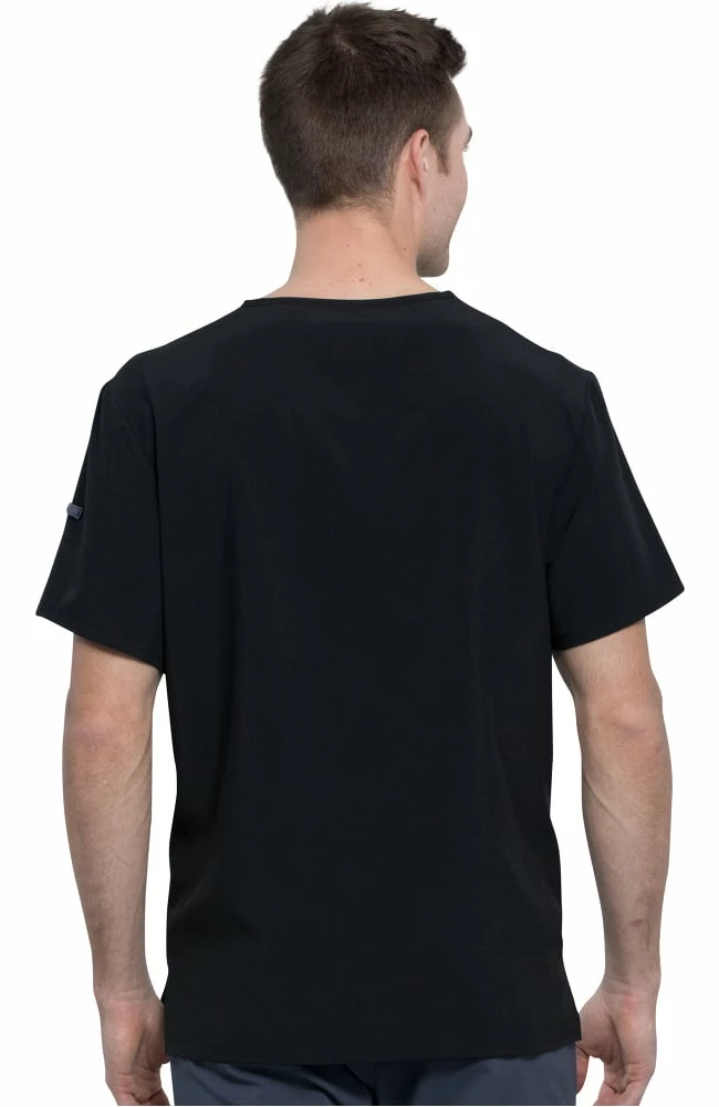 Cherokee Clearance Men's V-Neck Fist Bump Club Print Scrub Top 4 Cherokee Clearance Men's V-Neck Fist Bump Club Print Scrub Top - Image 2