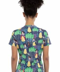 Cherokee Clearance Women's Woodland Stroll Print Scrub Top -Cherokee Shop 2 ck tf732 printclearance 650