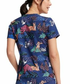 Cherokee Women's Meadow Frolic Print Scrub Top -Cherokee Shop 2 ck tf737 print 650 1