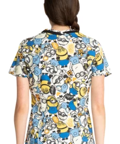 Cherokee Clearance Women's Love Makes Me Happy Print Scrub Top 7 Cherokee Clearance Women's Love Makes Me Happy Print Scrub Top -Cherokee Shop 2 ck tf769 printclearance 650