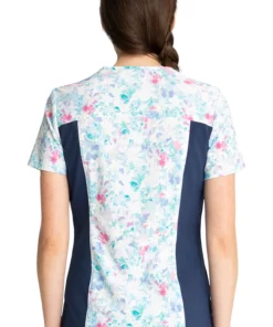 Cherokee Clearance Women's Find Joy Print Scrub Top -Cherokee Shop 2 ck tf780 printclearance 650