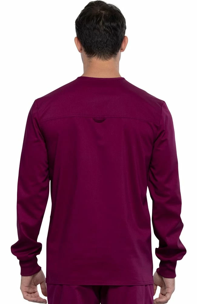 Cherokee Workwear Clearance Men's Snap Front Solid Scrub Jacket 4 Cherokee Workwear Clearance Men's Snap Front Solid Scrub Jacket - Image 2