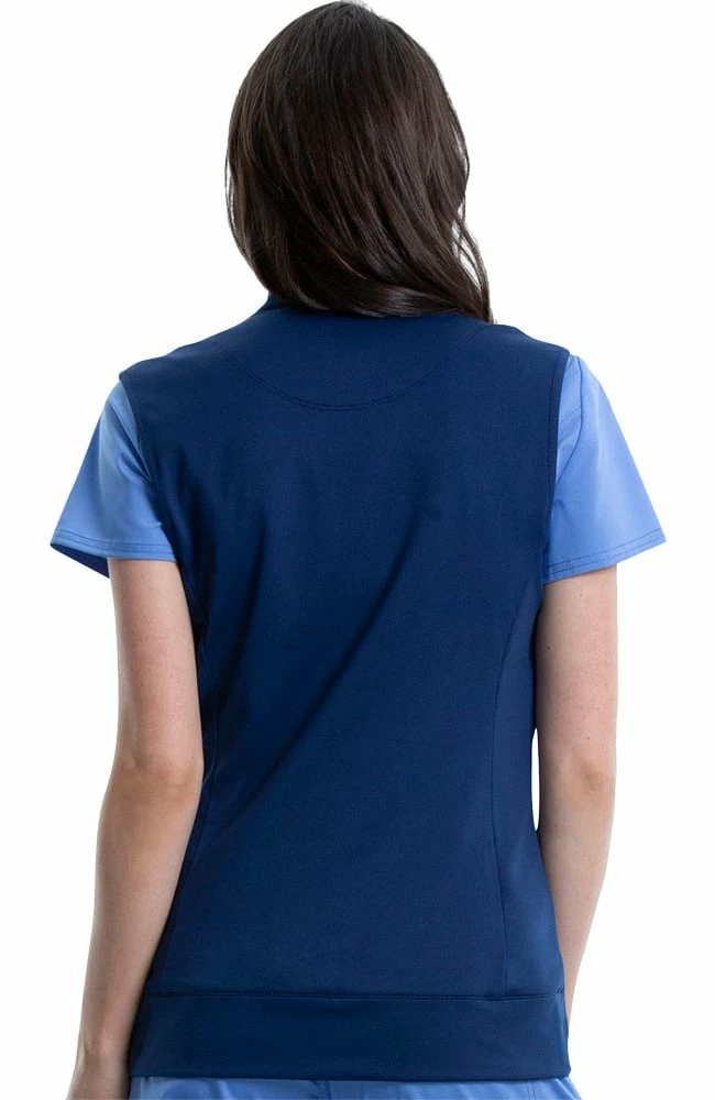 Cherokee Workwear Women's Knit Solid Scrub Vest 4 Cherokee Workwear Women's Knit Solid Scrub Vest - Image 2