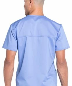Cherokee Workwear Clearance Men's V-Neck Utility Solid Scrub Top -Cherokee Shop 2 ck ww670 clearance 650