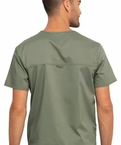Cherokee Workwear Clearance Men's V-Neck Solid Scrub Top 8 Cherokee Workwear Clearance Men's V-Neck Solid Scrub Top -Cherokee Shop 2 ck ww690 clearance 650