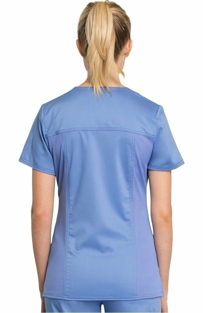 Cherokee Workwear Women's Mock Wrap Solid Scrub Top 4 Cherokee Workwear Women's Mock Wrap Solid Scrub Top - Image 2