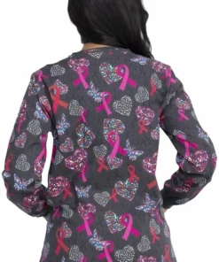 Dickies Clearance Women's Snap Front Speck-Tacular Love Print Scrub Jacket 7 Dickies Clearance Women's Snap Front Speck-Tacular Love Print Scrub Jacket -Cherokee Shop 2 di dk301 printclearance 650