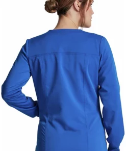 Dickies Women's Snap Front Solid Scrub Jacket -Cherokee Shop 2 di dk380 650