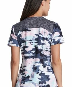 Dickies Clearance Women's Soft Side Camo Print Scrub Top -Cherokee Shop 2 di dk602 printclearance 650 1