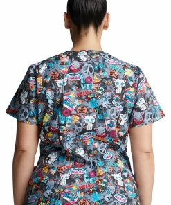 Dickies Clearance Women's Pawsitive Vibes Print Scrub Top 7 Dickies Clearance Women's Pawsitive Vibes Print Scrub Top -Cherokee Shop 2 di dk700 printclearance 650 1