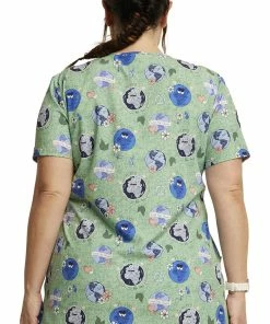 Dickies Women's Happy To Be Here Print Scrub Top 8 Dickies Women's Happy To Be Here Print Scrub Top -Cherokee Shop 2 di dk717 print 650 4