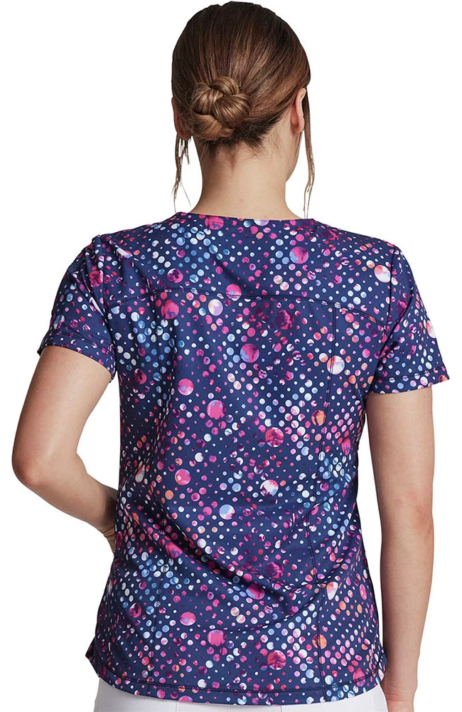Dickies Women's Dot's Get Going Print Scrub Top 4 Dickies Women's Dot's Get Going Print Scrub Top - Image 2