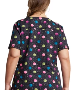 Dickies Women's V-Neck Dot's Poppin' Print Scrub Top -Cherokee Shop 2 di dk731 print 650