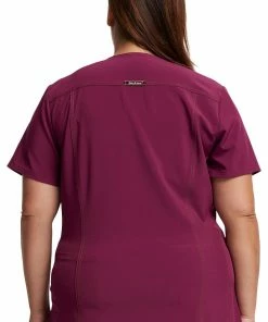 Dickies Women's V-Neck Top -Cherokee Shop 2 di dk747 650