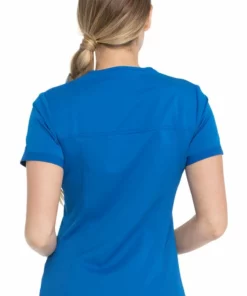 Dickies Women's V-Neck Rib Knit Panel Solid Scrub Top -Cherokee Shop 2 di dk870 650