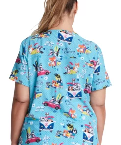 Dickies Clearance Women's Vacay All Day Print Scrub Top 8 Dickies Clearance Women's Vacay All Day Print Scrub Top -Cherokee Shop 2 di dk876 printclearance 650