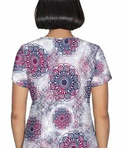 Healing Hands Clearance Women's Isabel Dreamy Lace Print Scrub Top 5 Healing Hands Clearance Women's Isabel Dreamy Lace Print Scrub Top -Cherokee Shop 2 hh 2218 printclearance 650 2