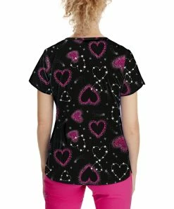 Healing Hands Clearance Women's Isabel Love And Beyond Print Scrub Top -Cherokee Shop 2 hh 2218 printclearance 650 4