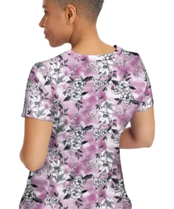 Healing Hands Clearance Women's Amanda Serene Bouquet Print Scrub Top 5 Healing Hands Clearance Women's Amanda Serene Bouquet Print Scrub Top -Cherokee Shop 2 hh 2266 printclearance 650